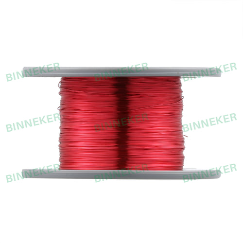 BINNEKER 30 AWG Magnet Wire Enameled Copper Wire Enameled Magnet Winding Wire Red 0.0098