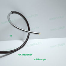 Load image into Gallery viewer, 28 Gauge PVC 1007 Solid Electric Wire Black 50 ft 28 AWG 1007 Hook Up Tinned Copper Wire