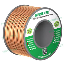 Load image into Gallery viewer, 20 AWG Magnet Wire Enameled Copper Wire Enameled Magnet Winding Wire Natural 0.0315&quot; Diameter 4 oz