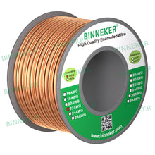 Load image into Gallery viewer, 22 AWG Magnet Wire Enameled Copper Wire Enameled Magnet Winding Wire Natural 0.0256&quot; Diameter 4 oz