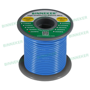 20 Gauge PVC 1007 Electric Wire Blue 50 ft 20 AWG 1007 Hook Up Stranded Wire