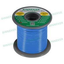 Load image into Gallery viewer, 20 Gauge PVC 1007 Electric Wire Blue 100 ft 20 AWG 1007 Hook Up Stranded Wire