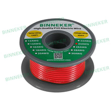 Load image into Gallery viewer, 24 Gauge PVC 1007 Electric Wire Red 50 ft 24 AWG 1007 Hook Up Stranded Wire