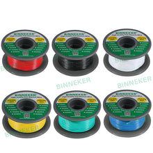 Load image into Gallery viewer, 24 Gauge PVC 1007 Electric Wire 6 Colors Each 30 ft 24 AWG 1007 Hook Up Stranded Wire