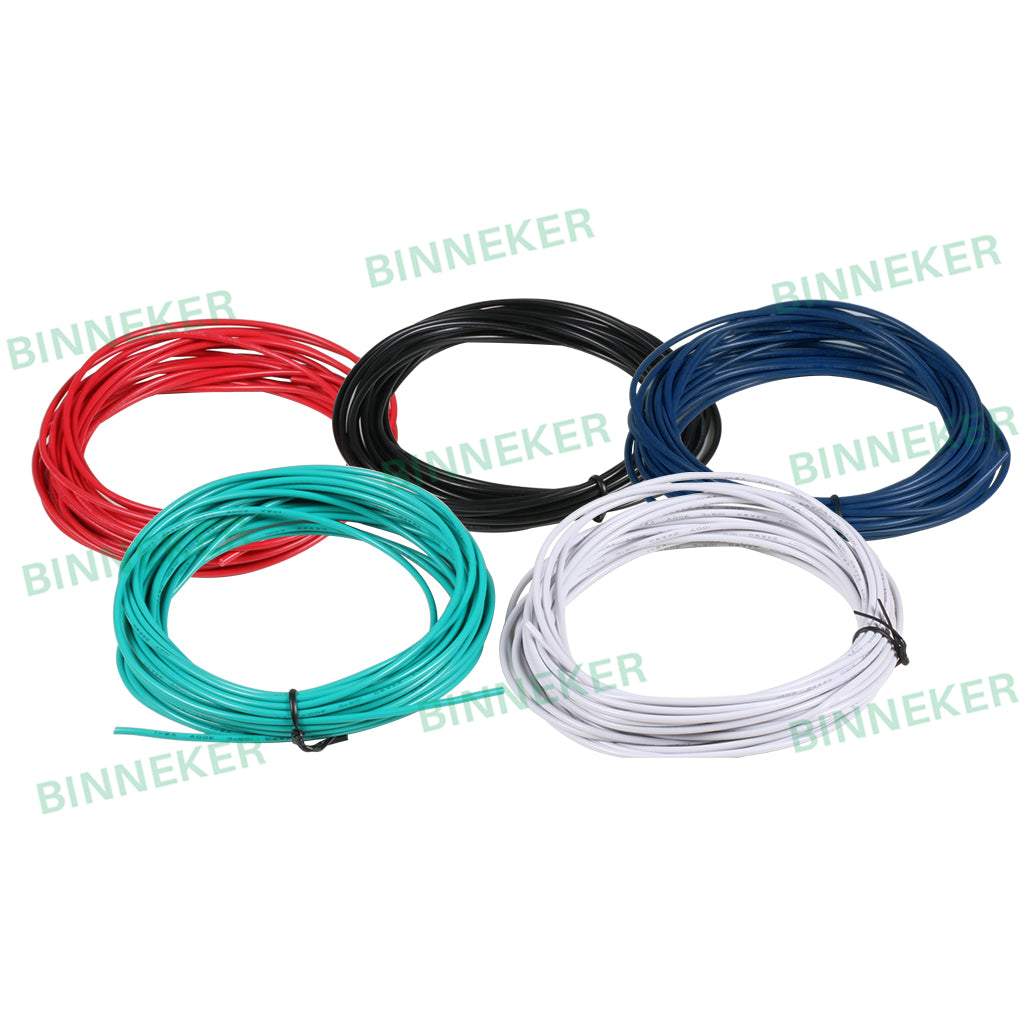 20 Gauge PVC 1007 Solid Electric Wire Kit 5 Color Each 15 ft 20 AWG 1007 Hook Up Wire 300V Solid Tinned Copper Wire