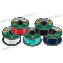 Load image into Gallery viewer, 20 Gauge PVC 1007 Solid Electric Wire Kit 5 Color Each 25 ft 20 AWG 1007 Hook Up Wire 300V Solid Tinned Copper Wire