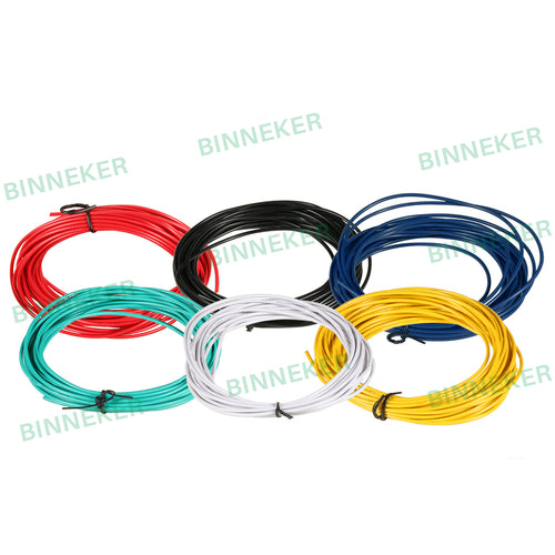 30 Gauge PVC 1007 Solid Electric Wire Kit 6 Color Each 20 ft 30 AWG 1007 Hook Up Tinned Copper Wire