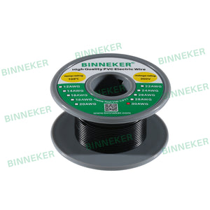 30 Gauge PVC 1007 Solid Electric Wire Black 50 ft 30 AWG 1007 Hook Up Tinned Copper Wire