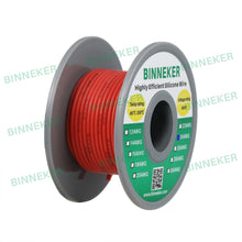 Load image into Gallery viewer, BINNEKER 24 Gauge Silicone Wire 40 strands of 0.08 mm Red