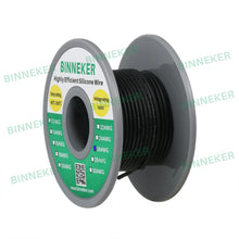 Load image into Gallery viewer, BINNEKER 26 Gauge Silicone Wire 30 strands of 0.08 mm Black