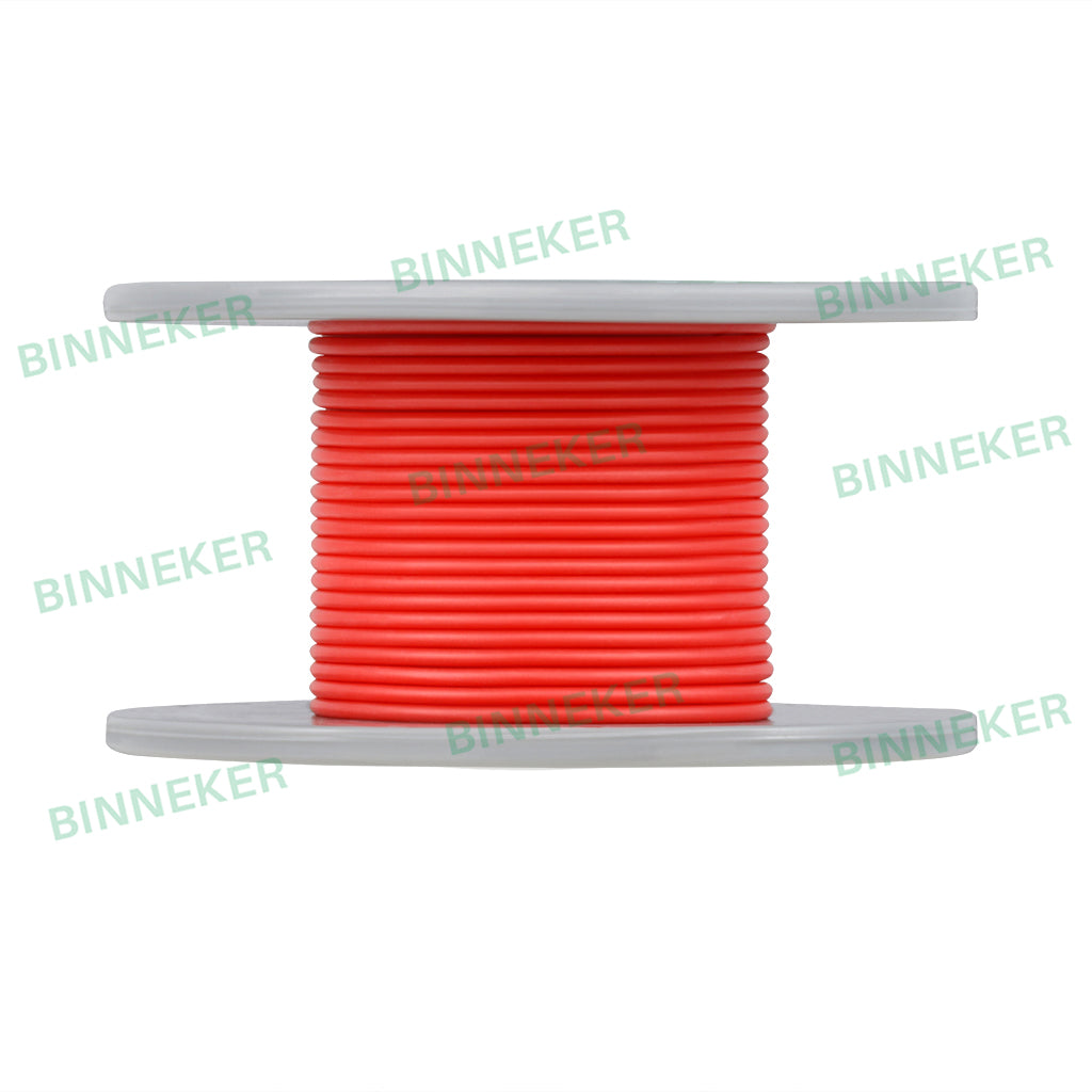 BINNEKER 28 Gauge Silicone Wire Red 50 ft/100 ft/250 ft