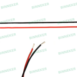 BINNEKER 18 Gauge Silicone Wire 150 strands 0.08 mm tinned copper wire Red 50 ft/100 ft 