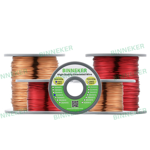 BINNEKER 22 AWG Magnet Wire Enameled Copper Wire 0.0256