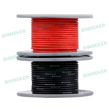 Load image into Gallery viewer, BINNEKER 24 gauge Silicone Wire 100 ft (Red and Black Each Color 50 ft)