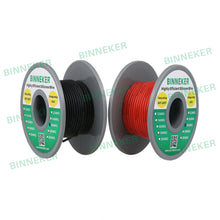 Load image into Gallery viewer, BINNEKER 26 Gauge Silicone tinned copper Wire 100 ft (Red and Black Each Color 50 ft)