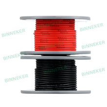 Load image into Gallery viewer, BINNEKER 26 Gauge Silicone Wire 100 ft (Red and Black Each Color 50 ft)