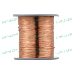 BINNEKER 30 AWG Magnet Wire Enameled Copper Wire Enameled Magnet Winding Wire Natural 0.0098" Diameter 1.0 lb