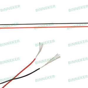BINNEKER 30 Gauge Silicone tinned copper Wire Red 50 ft/100 ft/250 ft